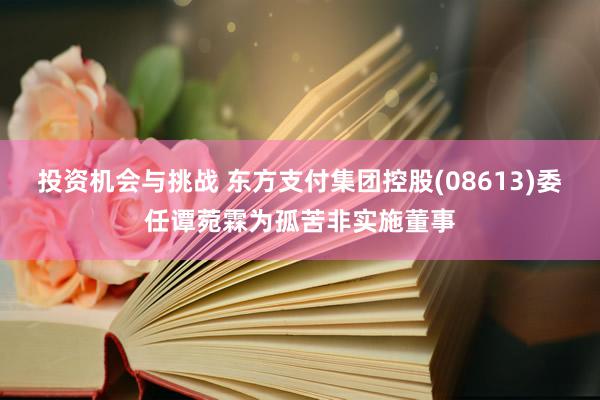 投资机会与挑战 东方支付集团控股(08613)委任谭菀霖为孤苦非实施董事