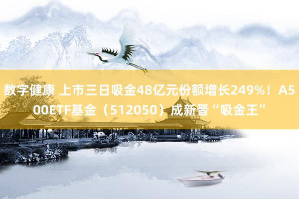 数字健康 上市三日吸金48亿元份额增长249%！A500ETF基金（512050）成新晋“吸金王”