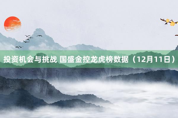 投资机会与挑战 国盛金控龙虎榜数据（12月11日）