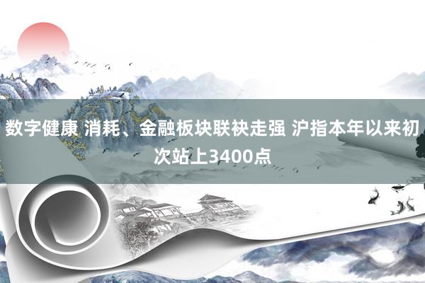 数字健康 消耗、金融板块联袂走强 沪指本年以来初次站上3400点